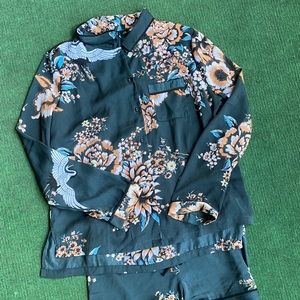 Cynthia Rowley Pajama Set Two Piece Loungewear M